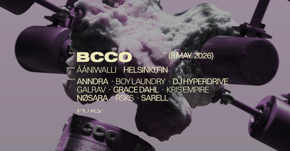 BCCO x CLUB FURY: Grace Dahl (NL), DJ Hyperdrive (DE)